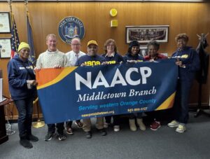 Representatives from NAACP Middletown and Northern Duchess Branches with State Senator Rob Rolison in Albany on Lobby Day 2025